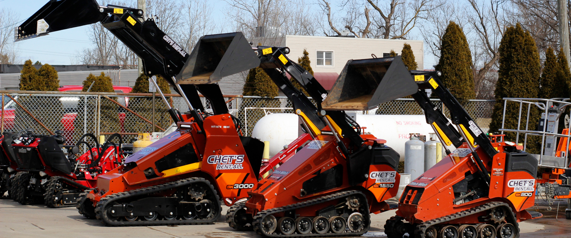Chet's Rent-all Plymouth Equipment Rental fleet