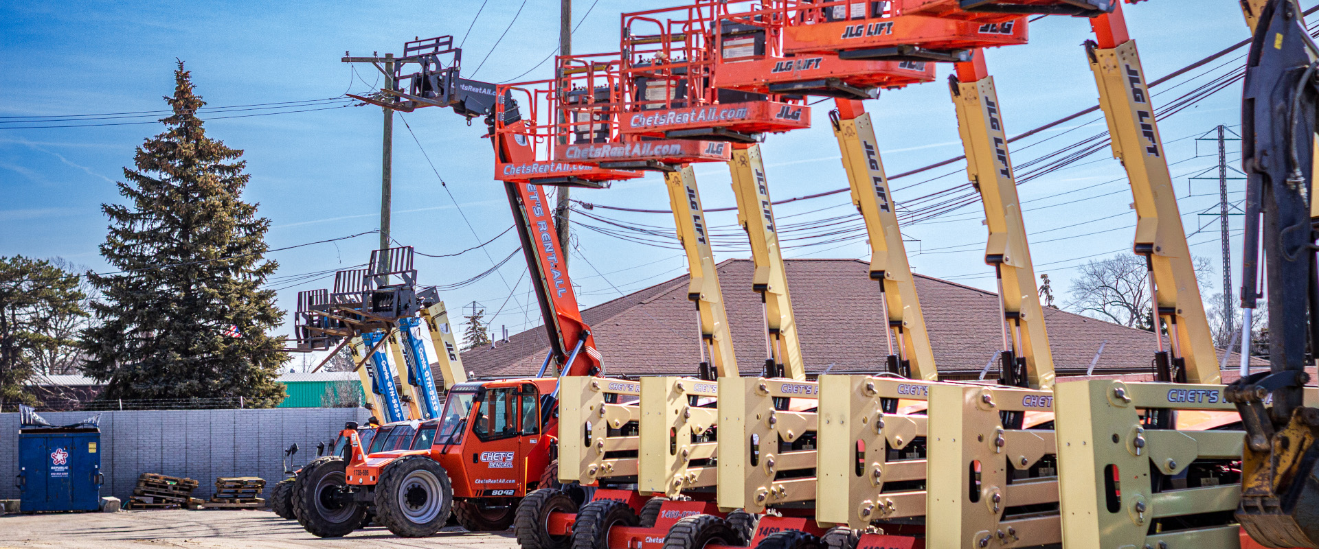 Chet's Rent-all Plymouth Equipment Rental fleet